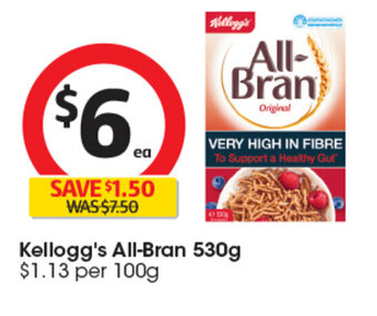 Coles Kellogg's All-Bran 530g offer