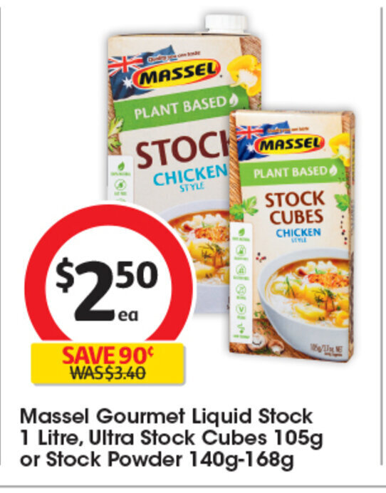 Massel Gourmet Liquid Stock 1 Litre offer at Coles