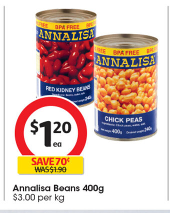 Coles Annalisa Beans 400g offer