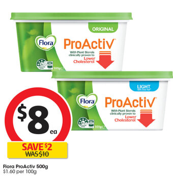Coles Flora ProActiv 500g offer