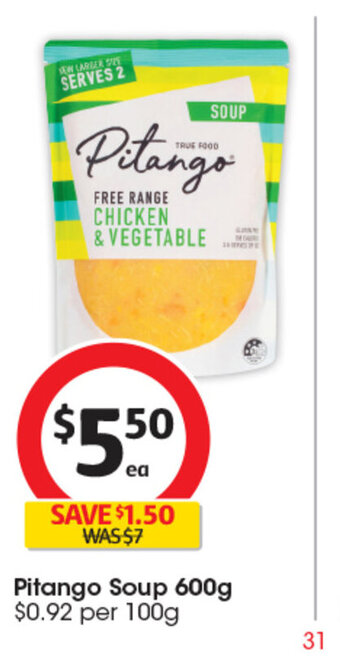 Coles Pitango Soup 600g offer