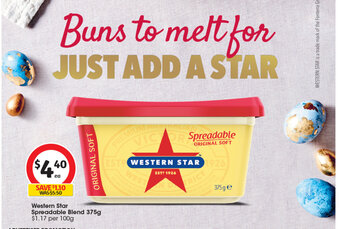 Coles Western Star Spreadable Blend 375g offer
