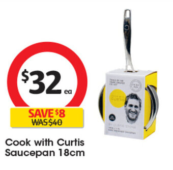Coles Cook With Curtis Saucepan 18cm offer