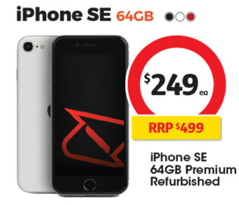 Coles iPhone SE 64GB Premium Refurbished offer