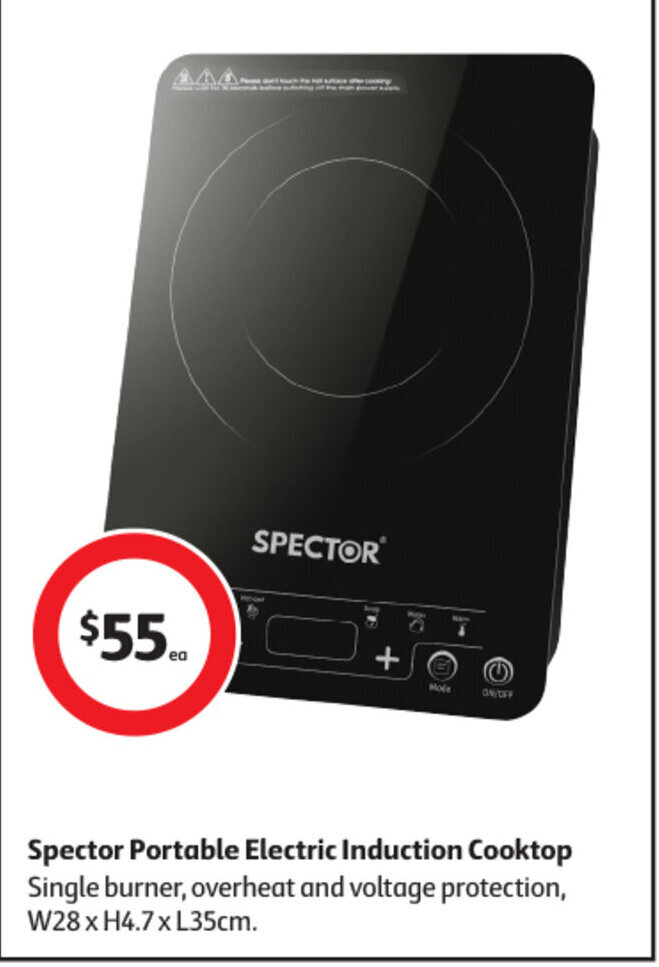 Spector Portable Electric Induction Cooktop offer at Coles