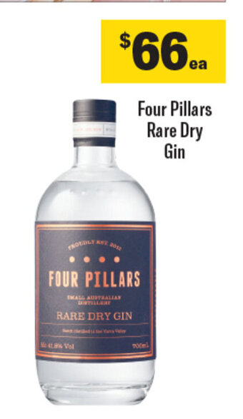 Coles Four Pillars Rare Dry Gin offer
