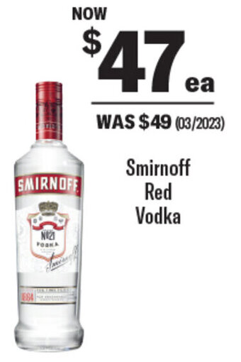 Smirnoff Red Vodka