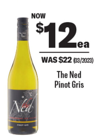 Coles The Ned Pinot Gris offer