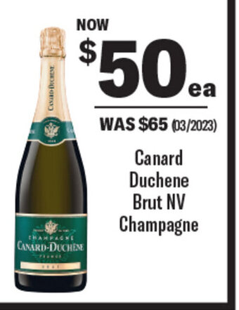 Coles Canard Duchene Brut NV Champagne offer