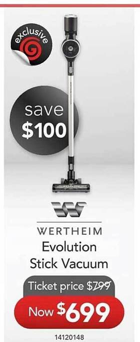 Wertheim evolution stick vacuum