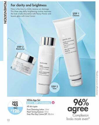 Nutrimetics White-âge set offer