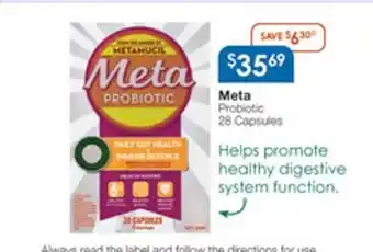 Meta probiotic 28 capsules