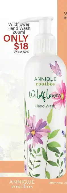 Annique Wildflower hand wash 200ml offer