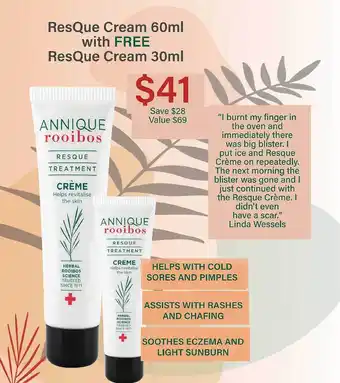 Ressque cream 60ml or 30ml