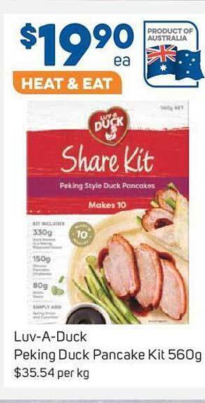 Foodland Luv-a-duck peking duck pancake kit offer
