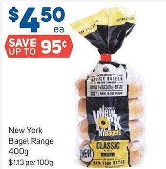 Foodland New york bagel range offer