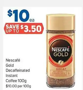 Foodland Nescafé gold decaffeinated instant coffee offer