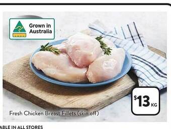 Foodworks Fresh chicken breast fillets (skin off) offer