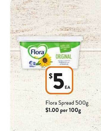 Foodworks Flora spread offer