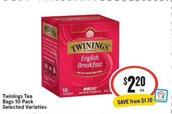 IGA Twinings tea bags offer
