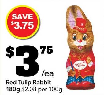 Ritchies Red tulip rabbit offer