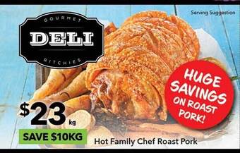 Ritchies Hot family chef roast pork offer