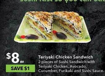 Ritchies Teriyaki chicken sandwich offer