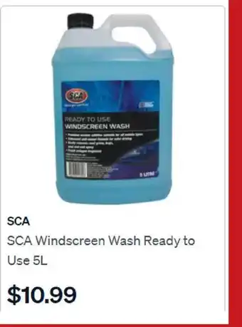 SuperCheap Auto SCA Windscreen Wash Ready To Use 5 L offer