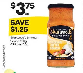 Woolworths Sharwood's simmer sauce offer