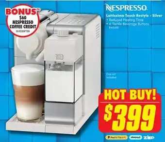 Nespresso lattissima touch restyle - silver
