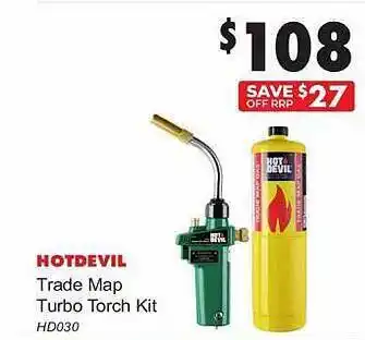 Hotdevil trade map turbo torch kit
