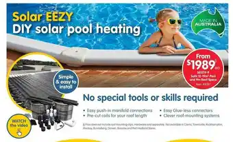 Clark Rubber Solar eezy diy solar pool heating offer