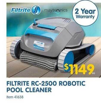 Clark Rubber Filtrite rc-2500 robotic pool cleaner offer