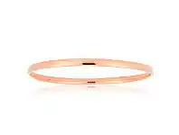 Shiels 9ct Rose Gold 4mm x 65mm Bangle offer
