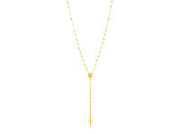 Shiels 9ct Yellow Gold Rosary Madona & Cross 50cm offer