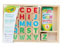 Mr Toys Crayola Alphabet Colour & Play Blocks offer