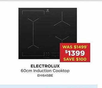 Bing Lee Electrolux 60cm induction cooktop offer