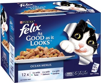 IGA Purina felix wet cat food 12x85g selected varieties offer