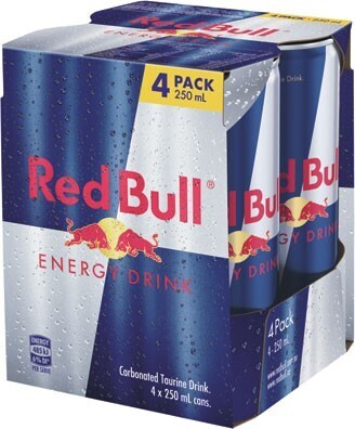 IGA Red bull energy drink 4x250ml selected varieties offer