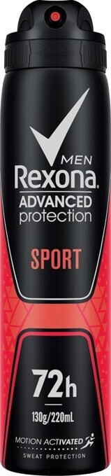 Rexona advanced protection spray 220ml selected varieties
