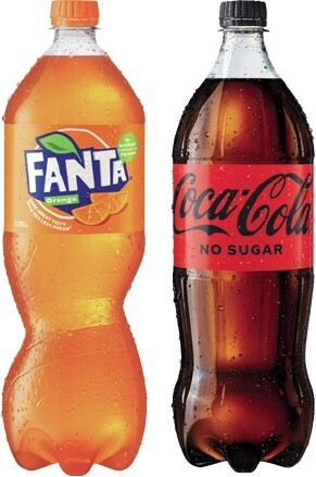 IGA Coca-cola, fanta or sprite 1.25 litre selected varieties offer