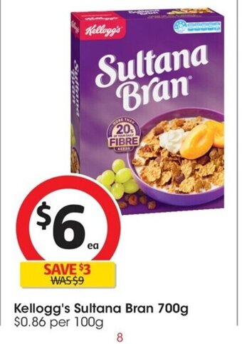 Kellogg's Sultana Bran 700g