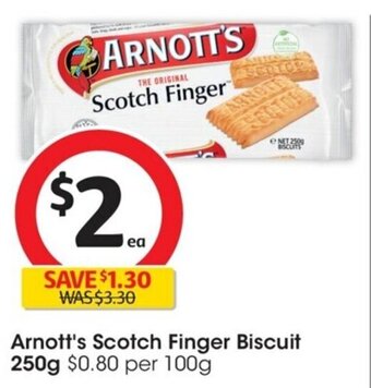 Coles Arnott's Scotch Finger Biscuit 250g offer