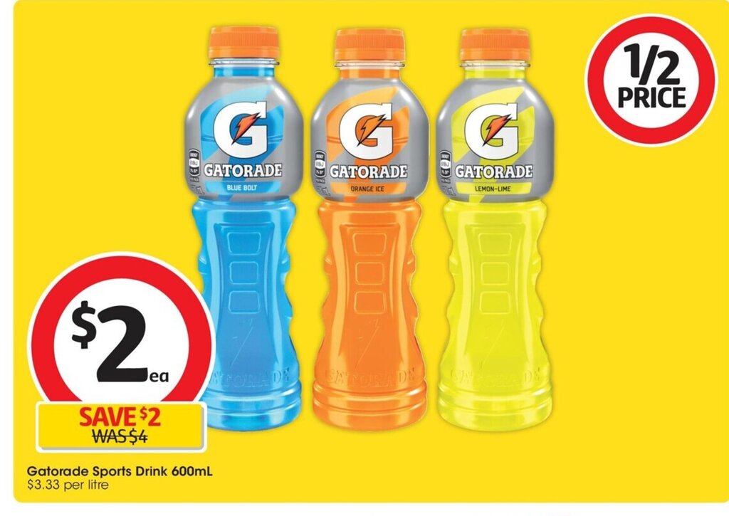 Gatorade Sports Drink 600 ml offer at Coles