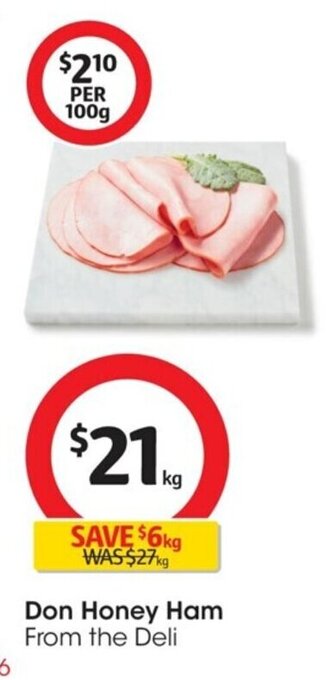 Coles Don Honey Ham offer