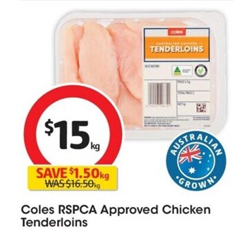Coles Coles RSPCA Approved Chicken Tenderloins offer