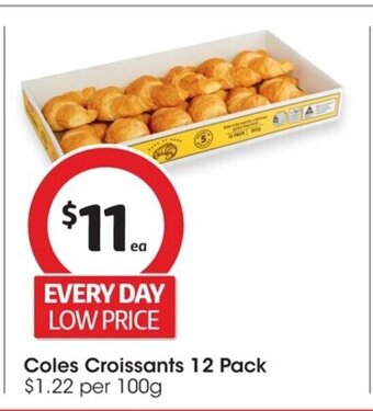 Coles Coles Croissants 12 Pack offer