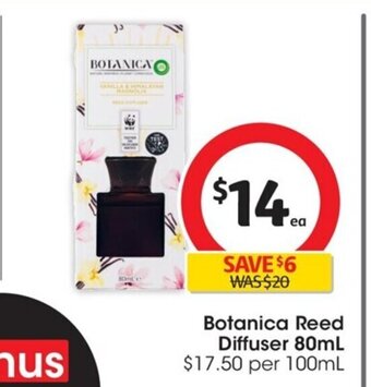Coles Botanica Reed Diffuser 80ml offer