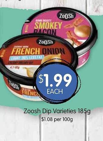 Spudshed Zoosh dip offer