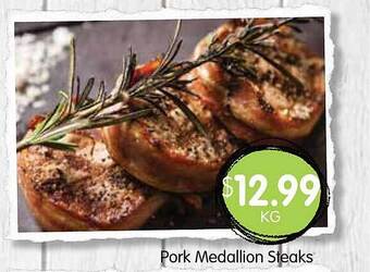 Spudshed Pork medallion steaks offer